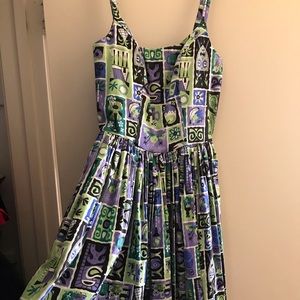 Pinup Girl Clothing Jenny Dress in tiki Print